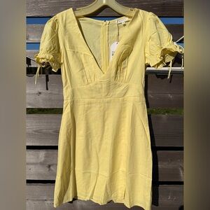 Yellow Mini Dress
